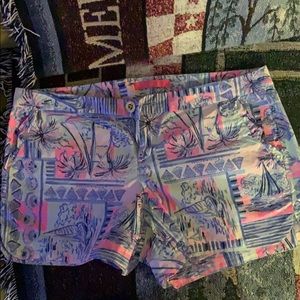 EUC Lilly Pulitzer adie ruffle shorts